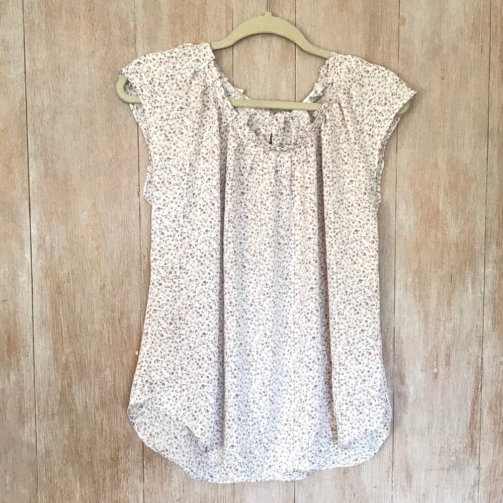 LC Lauren Conrad Floral Blouse